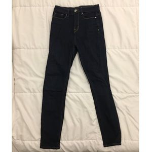 BDG dark navy high rise jean